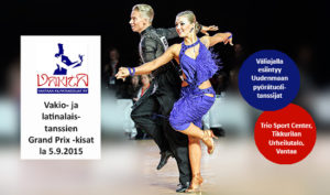Vakio- ja latinalaistanssien GP-kisat Vantaalla 5.9.2015